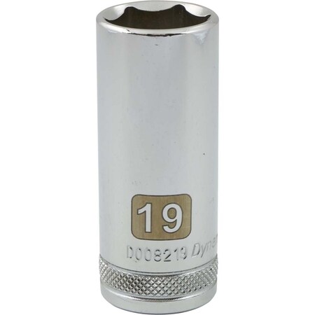 Dynamic 3/8" Drive, 19mm Metric Socket, 6 Points D008219